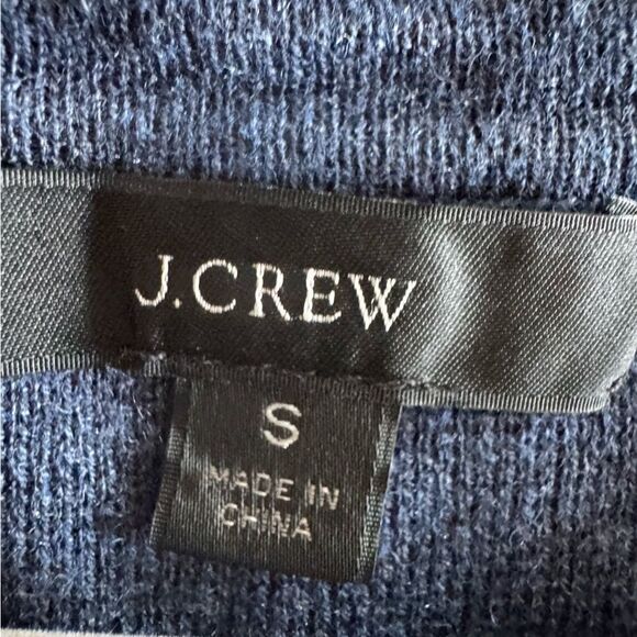 J.Crew Women’s Merino Wool V-Neck Sweater Jumpsuit Blue Sz Small Preppy Casual - Picture 11 of 11